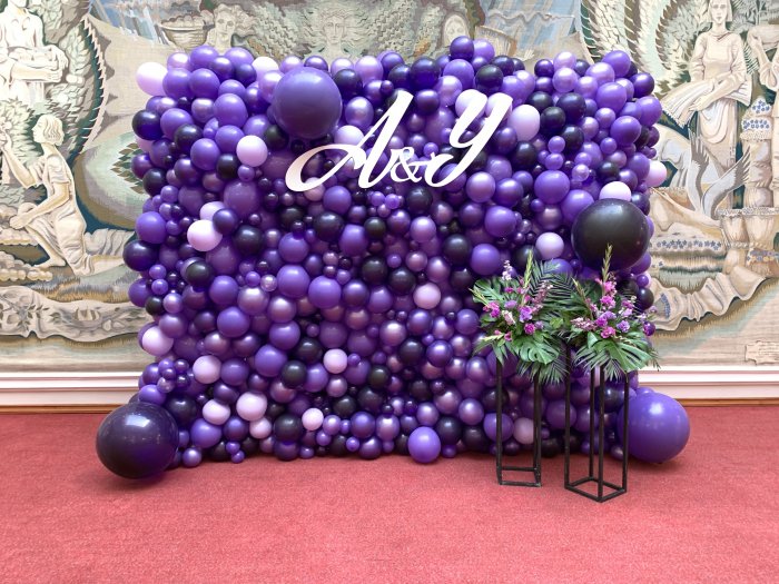 Фиолетовая свадьба в Дипсервис Холл